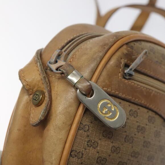 GUCCI Micro GG Supreme Shoulder Bag Pvc Beige Gold - Picture 16 of 16